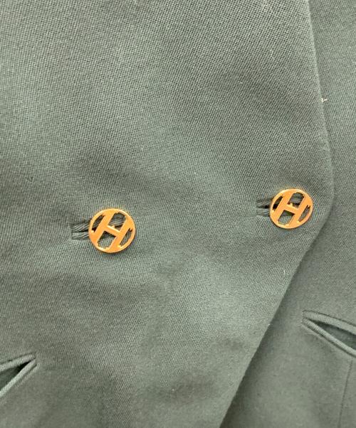 HERMES（エルメス）HERMES (エルメス) ダブルジャケット グリーン サイズ:38の古着・服飾アイテム