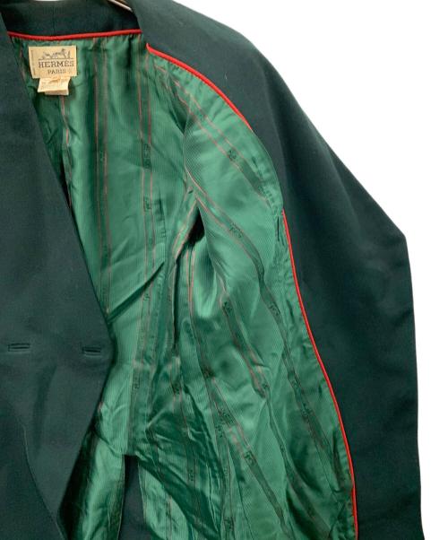 HERMES（エルメス）HERMES (エルメス) ダブルジャケット グリーン サイズ:38の古着・服飾アイテム