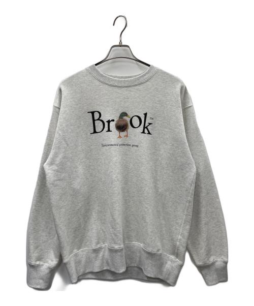 BROOK（ブルック）BROOK (ブルック) スウェット ホワイト サイズ:Lの古着・服飾アイテム