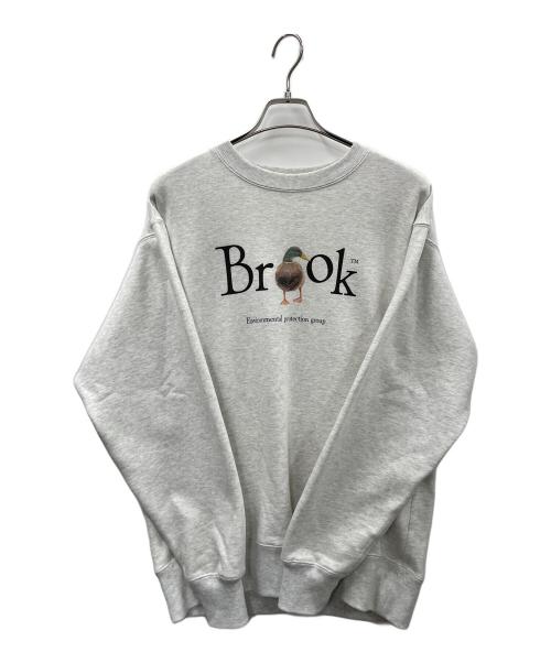 BROOK（ブルック）BROOK (ブルック) スウェット ホワイト サイズ:Lの古着・服飾アイテム