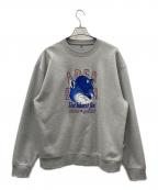 ADER error×maison kitsuneアーダーエラー×メゾンキツネ）の古着「コラボスウェット」｜ライトグレー