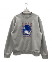ADER error×maison kitsune（アーダーエラー×メゾンキツネ）の古着「コラボスウェット」｜ライトグレー