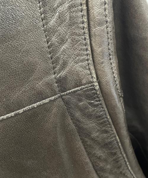 zegna sport（ゼニアスポーツ）zegna sport (ゼニアスポーツ) レザージャケット ブラウン サイズ:XLの古着・服飾アイテム