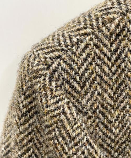 JACQUES HEIM（ジャックエイム）JACQUES HEIM (ジャックエイム) Harris Tweed (ハリスツイード) ツイードジャケット ブラウン サイズ:実寸サイズにてご確認下さい。の古着・服飾アイテム