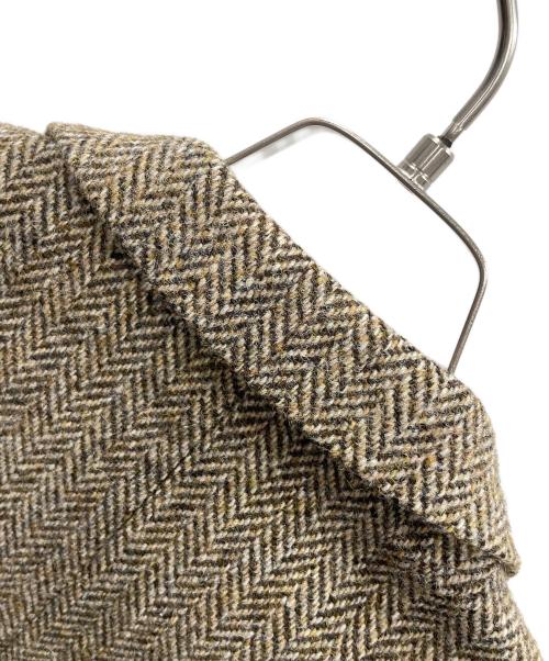 JACQUES HEIM（ジャックエイム）JACQUES HEIM (ジャックエイム) Harris Tweed (ハリスツイード) ツイードジャケット ブラウン サイズ:実寸サイズにてご確認下さい。の古着・服飾アイテム