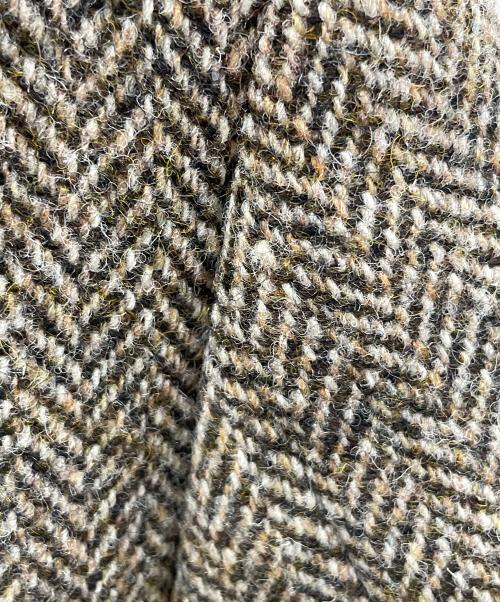 JACQUES HEIM（ジャックエイム）JACQUES HEIM (ジャックエイム) Harris Tweed (ハリスツイード) ツイードジャケット ブラウン サイズ:実寸サイズにてご確認下さい。の古着・服飾アイテム