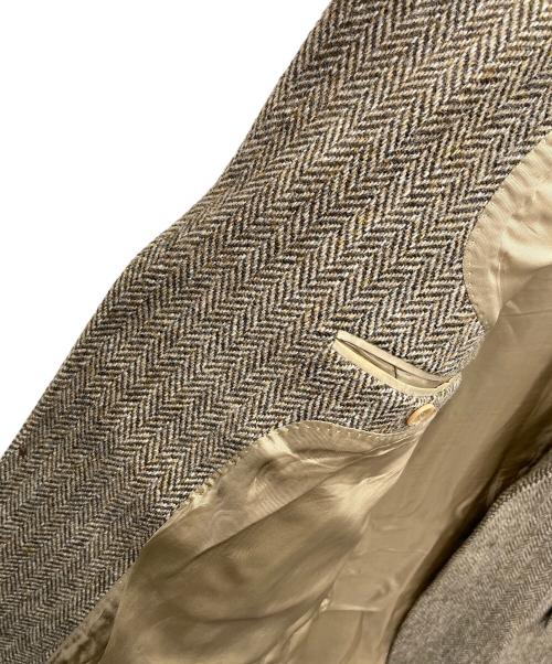 JACQUES HEIM（ジャックエイム）JACQUES HEIM (ジャックエイム) Harris Tweed (ハリスツイード) ツイードジャケット ブラウン サイズ:実寸サイズにてご確認下さい。の古着・服飾アイテム