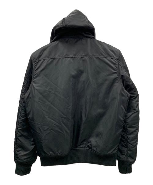 ALPHA（アルファ）ALPHA (アルファ) フーデッドリブジャケット ブラック サイズ:XLの古着・服飾アイテム
