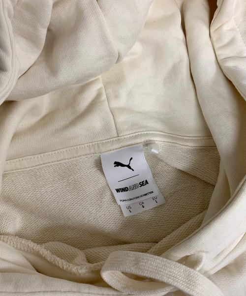 PUMA（プーマ）PUMA (プーマ) プルオーバーパーカー アイボリー サイズ:US Lの古着・服飾アイテム
