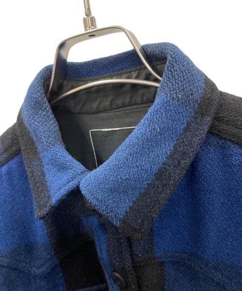 COMPLETE FINESSE（コンプリートフィネス）COMPLETE FINESSE (コンプリートフィネス) チェックジャケット ブラック×ブルー サイズ:Mの古着・服飾アイテム