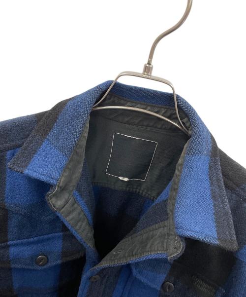 COMPLETE FINESSE（コンプリートフィネス）COMPLETE FINESSE (コンプリートフィネス) チェックジャケット ブラック×ブルー サイズ:Mの古着・服飾アイテム