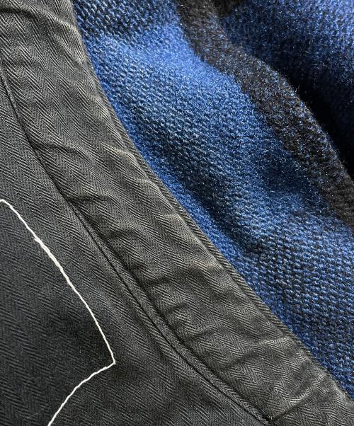 COMPLETE FINESSE（コンプリートフィネス）COMPLETE FINESSE (コンプリートフィネス) チェックジャケット ブラック×ブルー サイズ:Mの古着・服飾アイテム