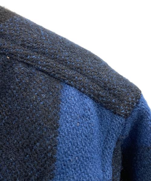 COMPLETE FINESSE（コンプリートフィネス）COMPLETE FINESSE (コンプリートフィネス) チェックジャケット ブラック×ブルー サイズ:Mの古着・服飾アイテム