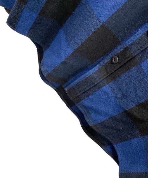 COMPLETE FINESSE（コンプリートフィネス）COMPLETE FINESSE (コンプリートフィネス) チェックジャケット ブラック×ブルー サイズ:Mの古着・服飾アイテム
