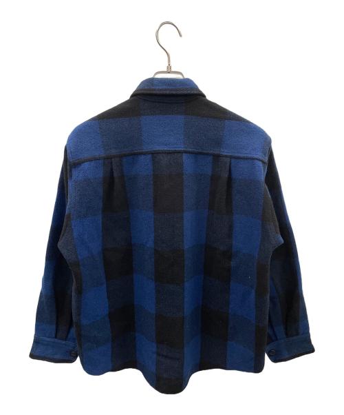 COMPLETE FINESSE（コンプリートフィネス）COMPLETE FINESSE (コンプリートフィネス) チェックジャケット ブラック×ブルー サイズ:Mの古着・服飾アイテム