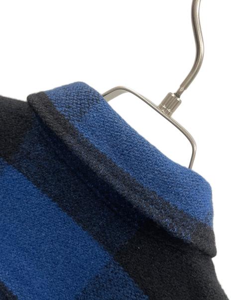 COMPLETE FINESSE（コンプリートフィネス）COMPLETE FINESSE (コンプリートフィネス) チェックジャケット ブラック×ブルー サイズ:Mの古着・服飾アイテム