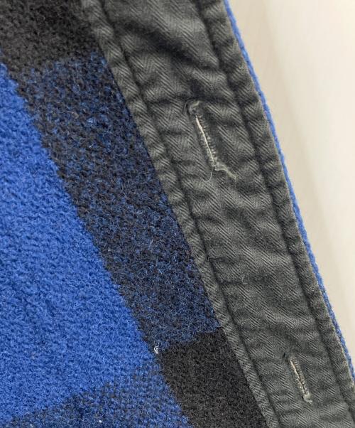 COMPLETE FINESSE（コンプリートフィネス）COMPLETE FINESSE (コンプリートフィネス) チェックジャケット ブラック×ブルー サイズ:Mの古着・服飾アイテム