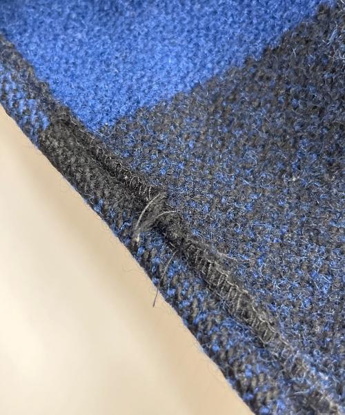 COMPLETE FINESSE（コンプリートフィネス）COMPLETE FINESSE (コンプリートフィネス) チェックジャケット ブラック×ブルー サイズ:Mの古着・服飾アイテム