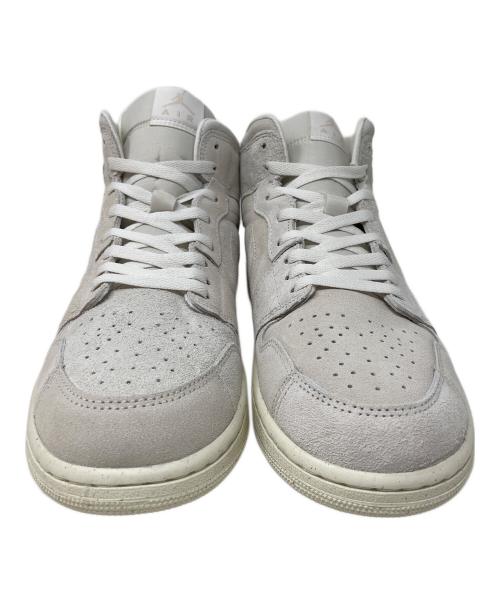 NIKE（ナイキ）NIKE (ナイキ) ミッドカットスニーカー AIR JORDAN1 MID SE Craft（エアジョーダン1 ミッド SE クラフト） アイボリー サイズ:29cmの古着・服飾アイテム