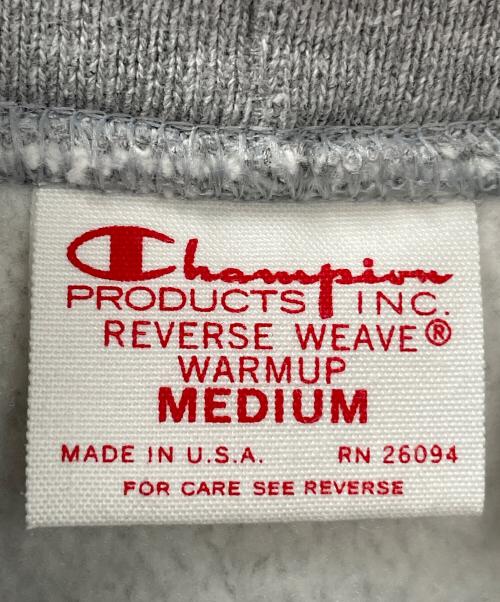 Champion REVERSE WEAVE（チャンピオン リバース ウィーブ）Champion REVERSE WEAVE (チャンピオン リバース ウィーブ) プルオーバーパーカー グレー サイズ:MEDIUMの古着・服飾アイテム