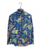 RALPH LAURENラルフローレン）の古着「長袖シャツ」｜ブルー×黄緑