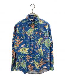 RALPH LAUREN（ラルフローレン）の古着「長袖シャツ」｜ブルー×黄緑