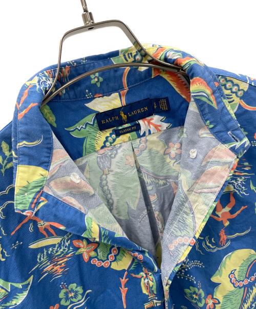 RALPH LAUREN（ラルフローレン）RALPH LAUREN (ラルフローレン) 長袖シャツ ブルー×黄緑 サイズ:SPの古着・服飾アイテム