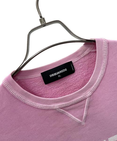 DSQUARED2（ディースクエアード）DSQUARED2 (ディースクエアード) スウェット ピンク サイズ:XLの古着・服飾アイテム