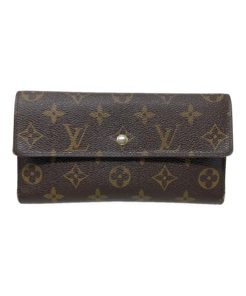 LOUIS VUITTON（ルイ ヴィトン）LOUIS VUITTON (ルイ ヴィトン) 3つ折り財布 モノグラム ポルトトレゾール ブラウン サイズ:実寸サイズにてご確認ください。の古着・服飾アイテム