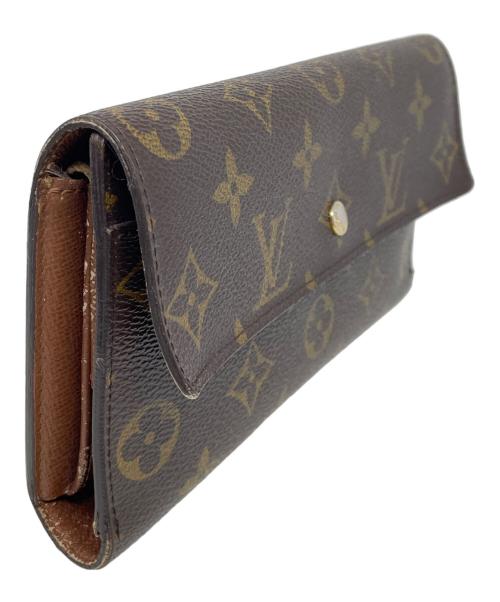 LOUIS VUITTON（ルイ ヴィトン）LOUIS VUITTON (ルイ ヴィトン) 3つ折り財布 モノグラム ポルトトレゾール ブラウン サイズ:実寸サイズにてご確認ください。の古着・服飾アイテム