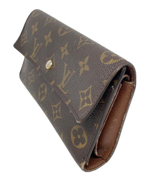 LOUIS VUITTON（ルイ ヴィトン）LOUIS VUITTON (ルイ ヴィトン) 3つ折り財布 モノグラム ポルトトレゾール ブラウン サイズ:実寸サイズにてご確認ください。の古着・服飾アイテム