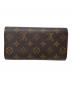 中古・古着 LOUIS VUITTON (ルイ ヴィトン) 3つ折り財布 モノグラム ポルトトレゾール ブラウン サイズ:実寸サイズにてご確認ください。：8000円