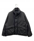 WYM LIDNMウィム バイ リドム）の古着「中綿ジャケット WATER-REPELLENT NYLON66（ウォーターリペレント ナイロン66）」｜ブラック
