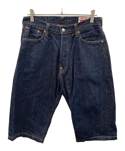 EVISU（エヴィス）EVISU (エヴィス) SIOTANI BROTHERS (塩谷ブラザーズ) ハーフデニムパンツ インディゴ サイズ:32の古着・服飾アイテム