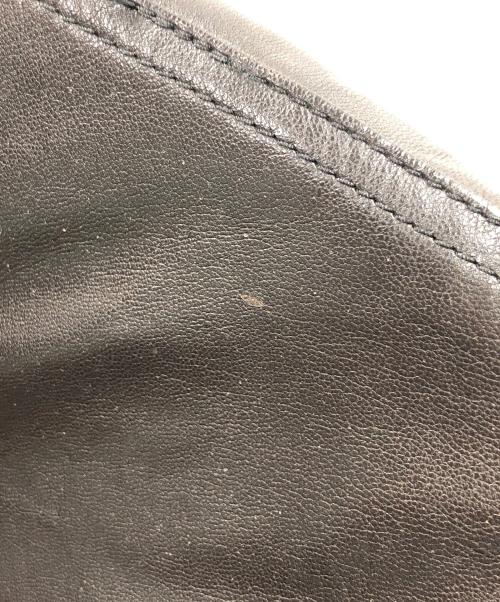 Eddie Bauer（エディーバウアー）Eddie Bauer (エディーバウアー) レザーダウンジャケット ダークブラウン サイズ:MENS Lの古着・服飾アイテム