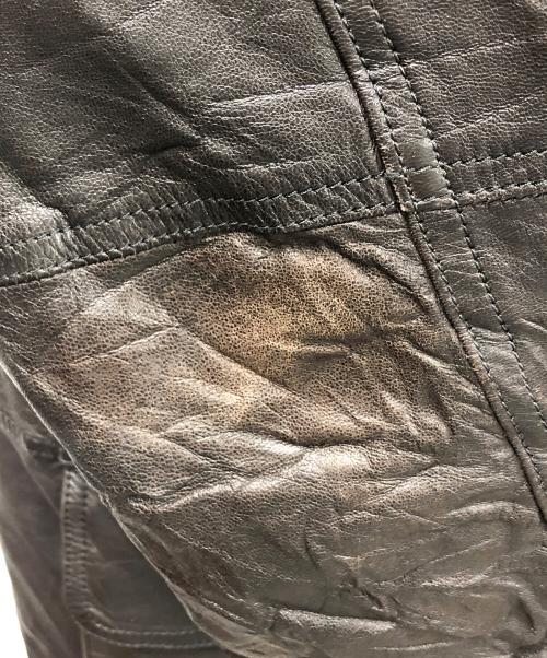 Eddie Bauer（エディーバウアー）Eddie Bauer (エディーバウアー) レザーダウンジャケット ダークブラウン サイズ:MENS Lの古着・服飾アイテム