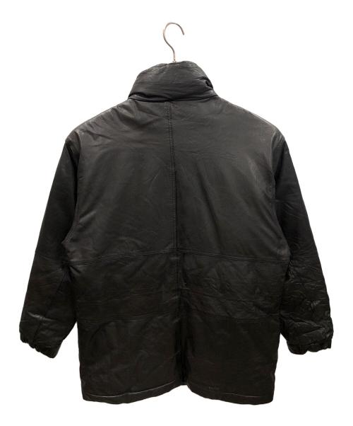 Eddie Bauer（エディーバウアー）Eddie Bauer (エディーバウアー) レザーダウンジャケット ダークブラウン サイズ:MENS Lの古着・服飾アイテム