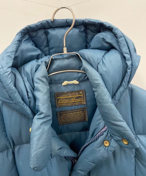 Eddie Bauer（エディーバウアー）Eddie Bauer (エディーバウアー) ダウンジャケット ブルー サイズ:実寸サイズにてご確認下さい。の古着・服飾アイテム