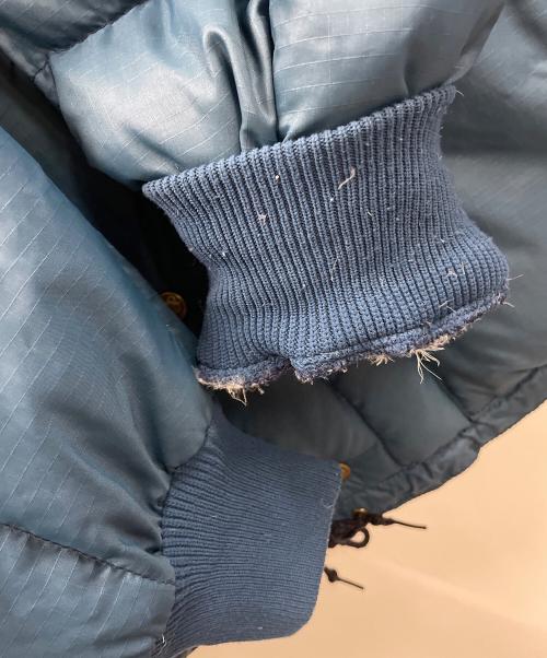 Eddie Bauer（エディーバウアー）Eddie Bauer (エディーバウアー) ダウンジャケット ブルー サイズ:実寸サイズにてご確認下さい。の古着・服飾アイテム