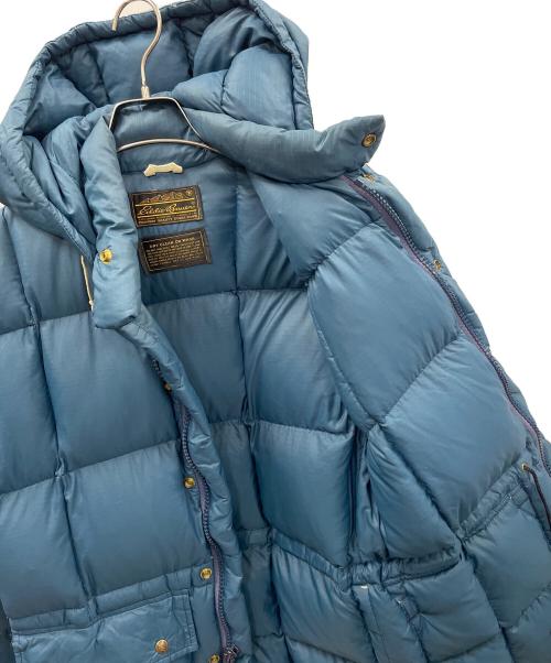 Eddie Bauer（エディーバウアー）Eddie Bauer (エディーバウアー) ダウンジャケット ブルー サイズ:実寸サイズにてご確認下さい。の古着・服飾アイテム