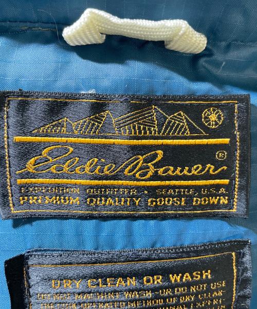 Eddie Bauer（エディーバウアー）Eddie Bauer (エディーバウアー) ダウンジャケット ブルー サイズ:実寸サイズにてご確認下さい。の古着・服飾アイテム