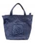 maison kitsune (メゾンキツネ) 2WAYバッグ ショルダーバッグ トートバッグ FOX HEAD SMALL TOTE（フォックス ヘッド スモール トート） ネイビー サイズ:実寸サイズにてご確認下さい。：5000円