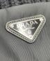 中古・古着 PRADA (プラダ) ロゴプレート ニット帽 Re-Nylon（リナイロン） ブラック サイズ:CN46cm：50000円