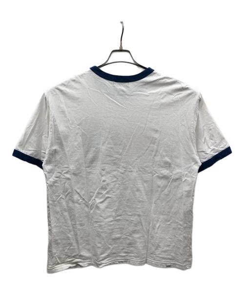 Hysteric Glamour（ヒステリックグラマー）Hysteric Glamour (ヒステリックグラマー) リンガーTシャツ ホワイト サイズ:Lの古着・服飾アイテム