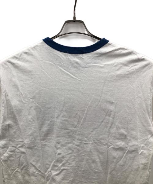 Hysteric Glamour（ヒステリックグラマー）Hysteric Glamour (ヒステリックグラマー) リンガーTシャツ ホワイト サイズ:Lの古着・服飾アイテム