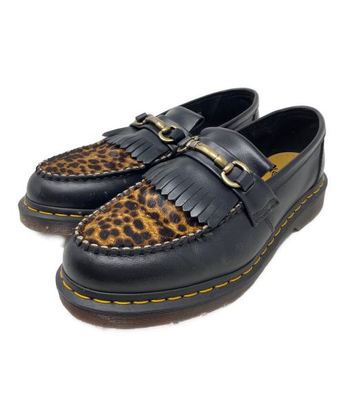 Dr.Martens（ドクターマーチン）Dr.Martens (ドクターマーチン) ローファー レオパードピットローファーシューズ ブラック サイズ:UK9の古着・服飾アイテム
