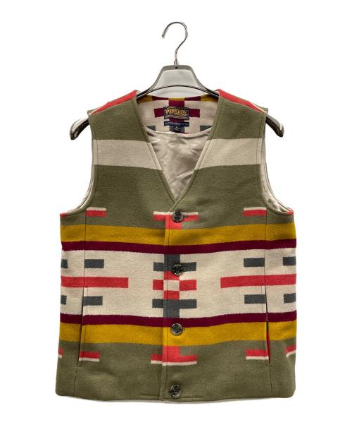 PENDLETON（ペンドルトン）PENDLETON (ペンドルトン) ウール混ベスト アースカラー サイズ:Sの古着・服飾アイテム