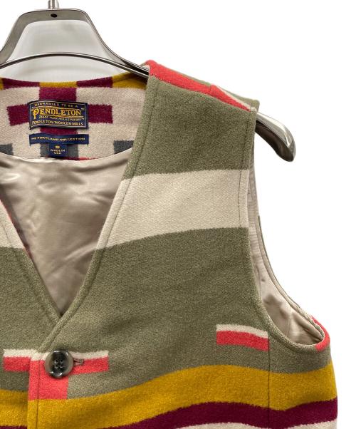 PENDLETON（ペンドルトン）PENDLETON (ペンドルトン) ウール混ベスト アースカラー サイズ:Sの古着・服飾アイテム