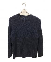 LAND'S END（ランズエンド）の古着「ニット」｜ネイビー