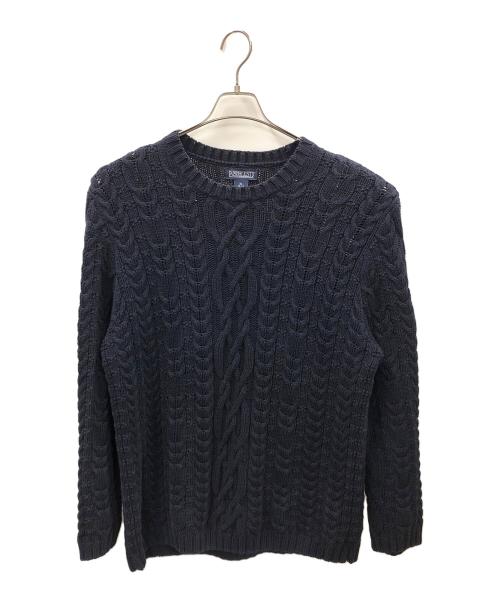 LAND'S END（ランズエンド）LAND'S END (ランズエンド) ニット ネイビー サイズ:Lの古着・服飾アイテム